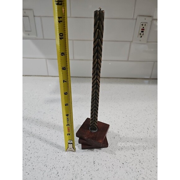 Eclipse Candles: Four 10.5" Designed Natural Bees Wax Candles Five Piece.. - Picture 8 of 8